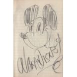 DISNEY WALT: (1901-1966) American Animator, Academy Award winner.