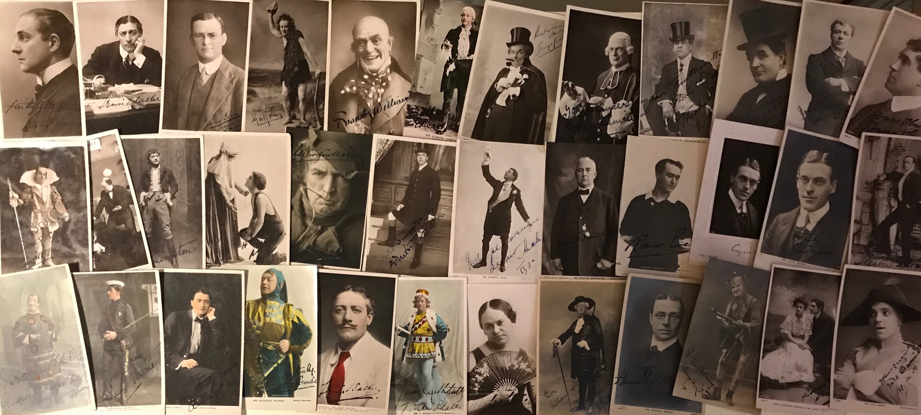 THEATRE: Selection of vintage signed postcard photographs by various Edwardian stage actors, - Image 12 of 12