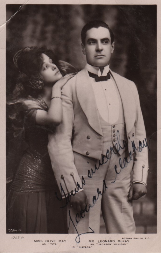 THEATRE: Selection of vintage signed postcard photographs by various Edwardian stage actors, - Image 3 of 12