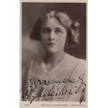 THEATRE: Selection of vintage signed postcard photographs by various Edwardian stage actresses and
