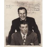 ABBOTT & COSTELLO: ABBOTT BUD (1895-1974) & COSTELLO LOU (1906-1959) American Film Comedians.