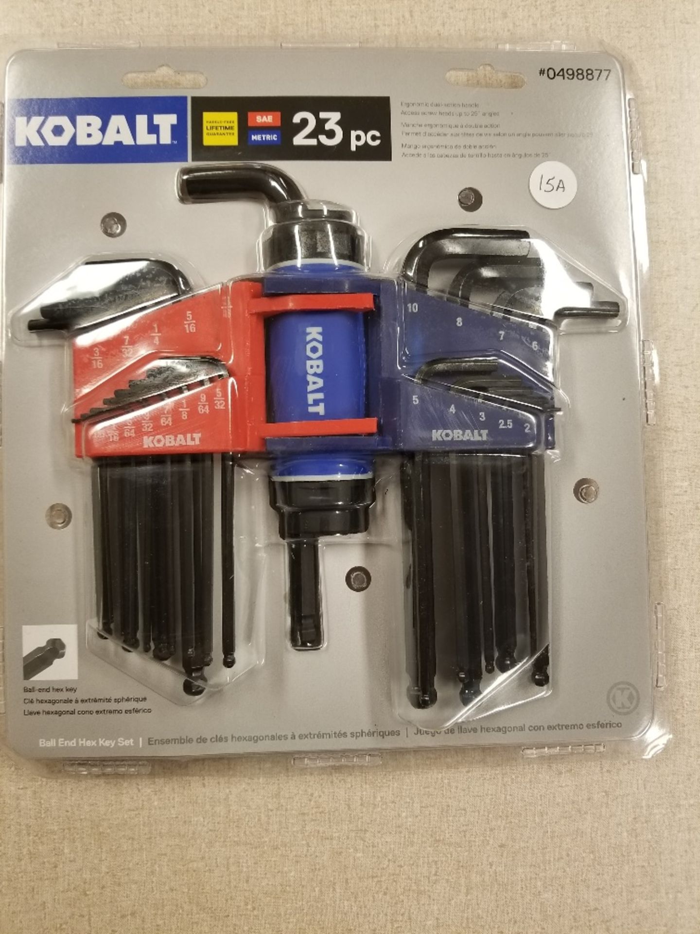 Kobalt 23 pc. SAE/metric hex set