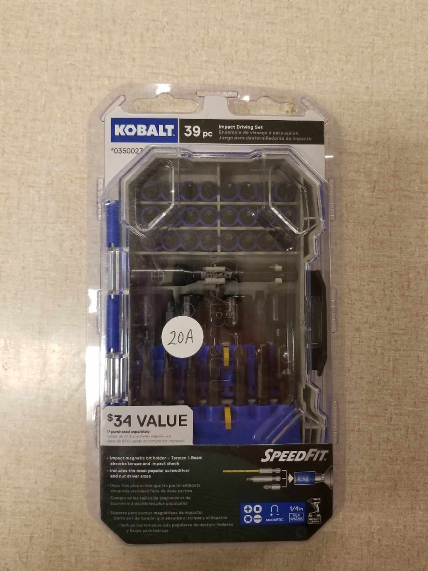 Kobalt 39 pc. impact driver set