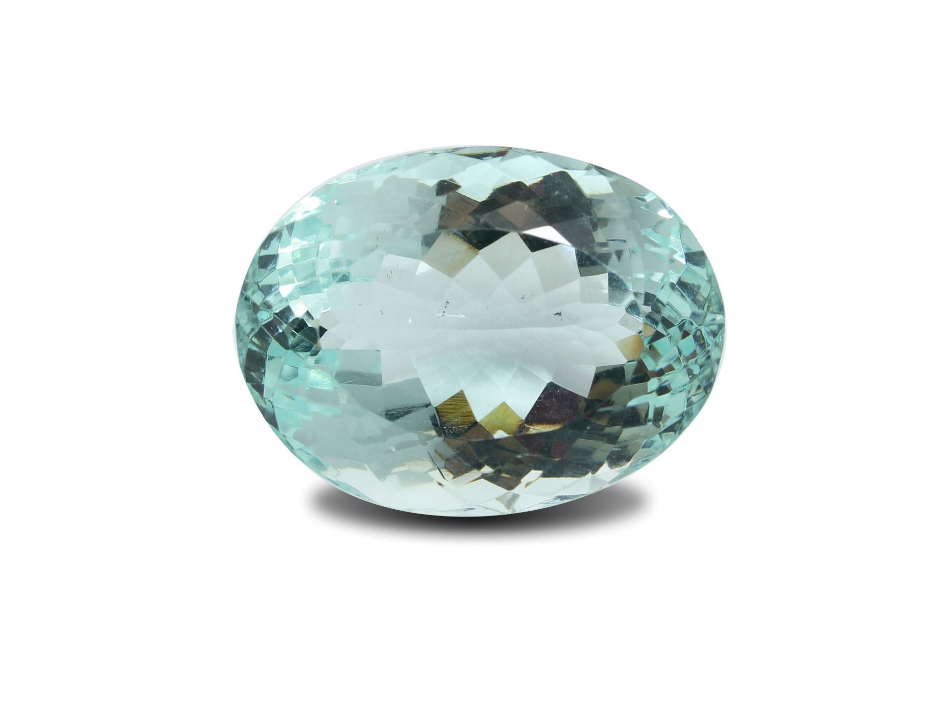 N. 5 (V.F. 812) ACQUAMARINA NATURALE 123,30 CT., MM. 35,45X26,79X21,32 ORIGINE BRASILIANA