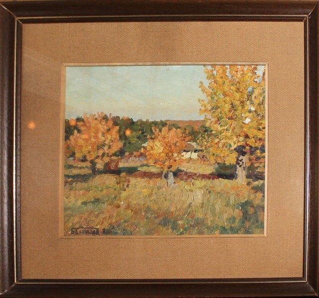 Paesaggio di campagna, olio, cm. 37x30