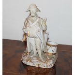 Figura in ceramica raffigurante Napoleone