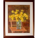 Margherite gialle, olio su tela, cm.40x50, Franca Sgarbi