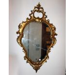Specchio con cornice dorata cm. 57x98