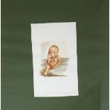 Acquerello su carta Baby Aborigeno, cm.16x26, Franca Sgarbi
