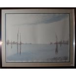 Laguna, grafica, Lovetti 73 8/100, cm. 70x55