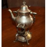 Samovar in metallo argentato, anni'70