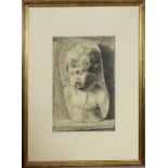 Studio delle opere classiche, Giovanni Di Lucia 1933, pastello grigio su cartoncino, 47 x 31,5 cm (