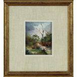 Paesaggio, Pietro Di Lucia 1977, olio, 9 x 7 cm (V.F. 841 / 62)