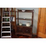 Etagere, primi '900, due ante e due vani, cm. 92x36xh142