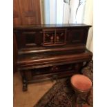 PATERSON & SONS PIANO, COMPLETE WITH PIANO STOOL