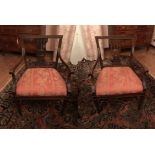 PAIR OF NEOCLASSICAL ARMCHAIRS