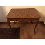 CENTRAL BASE TABLE, 18TH CENTURY, WITH MARQUETRY TOP