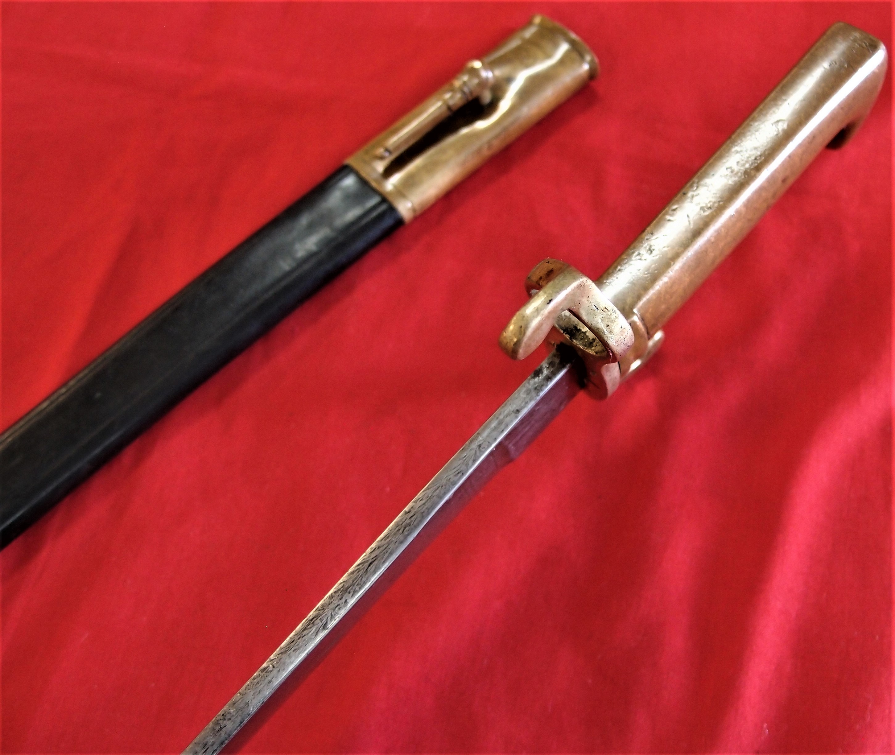 Etched Model 1871 German Mauser presentation bayonet & scabbard by Wellhausen of Hannover - Image 6 of 13