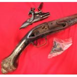 19th Century Turkish flintlock pistol/parts