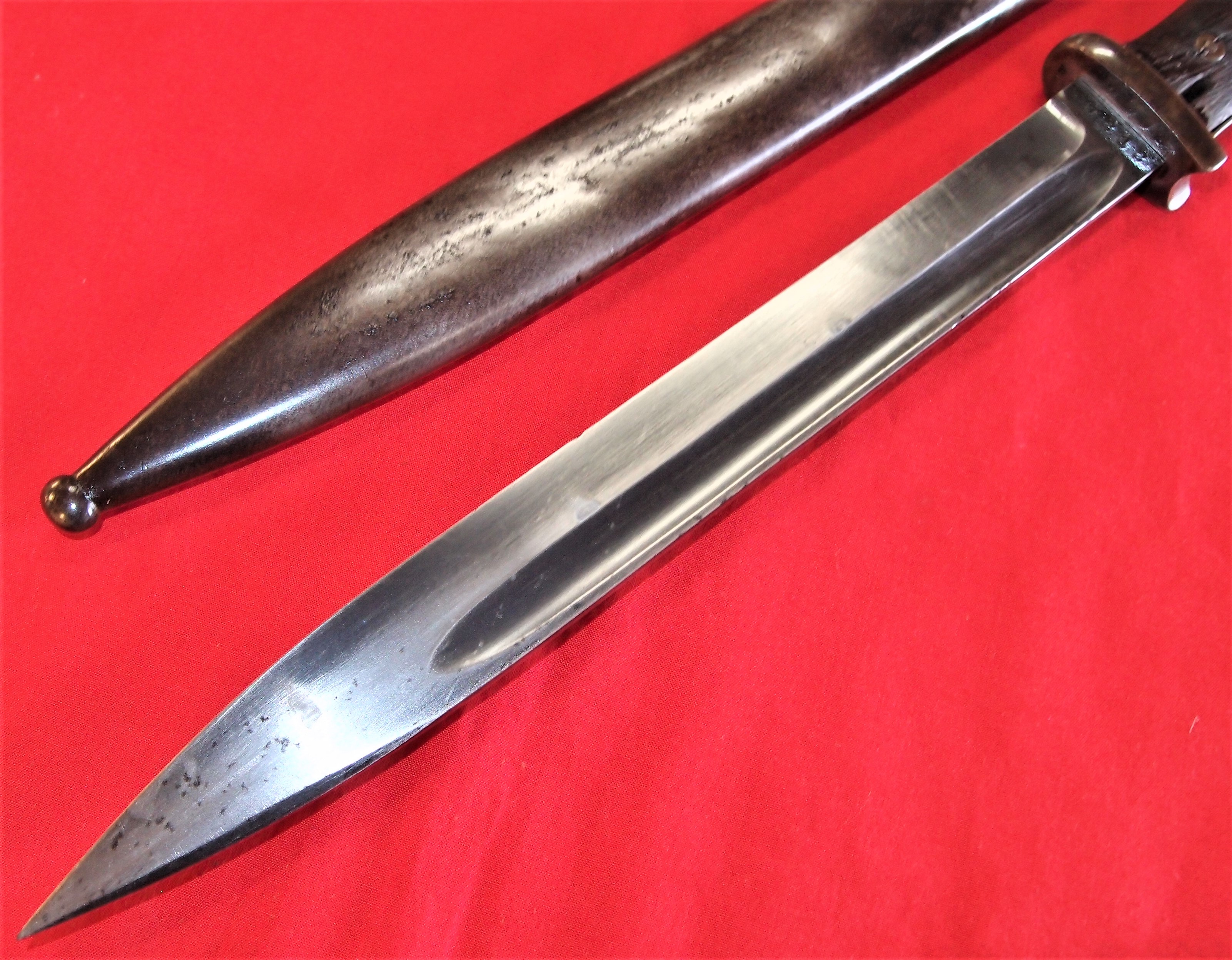 WW2 German K98 service bayonet, with matching numbered scabbard 1936 dated by Paul Weyersburg - Image 3 of 7
