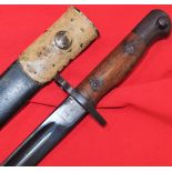 1907 Pattern WW1 Australian Army Lithgow bayonet & scabbard