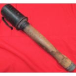 WW1 era Model 1915 German Stick grenade with belt clip