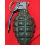 WW2 era inert military ‘Pineapple’ Grenade