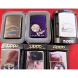 Lot 1 of U.S. Navy official Zippo Lighters (6)