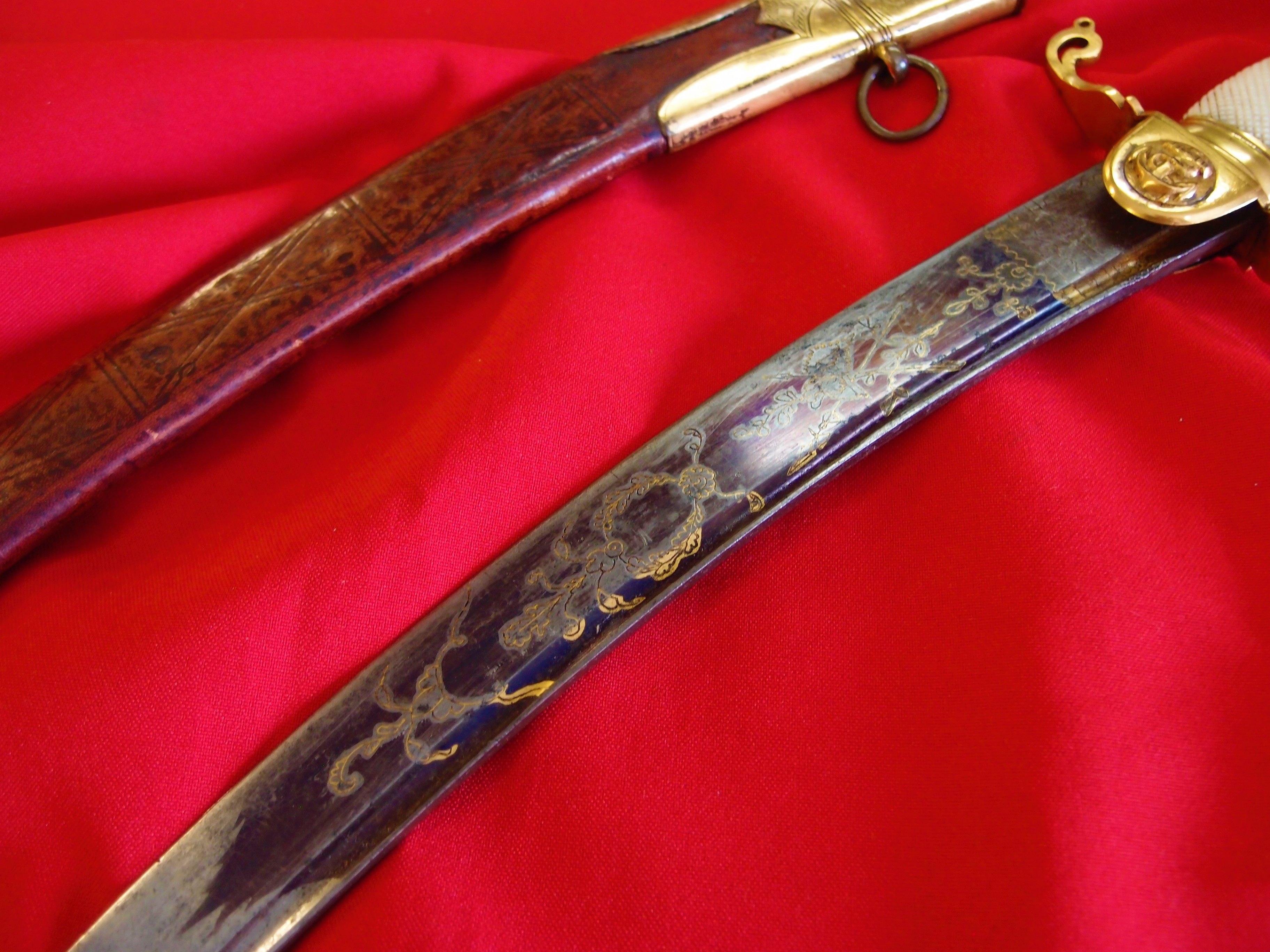 C.1805 Royal Navy Midshipman’s dirk & scabbard, Napoleonic War era - Image 6 of 10