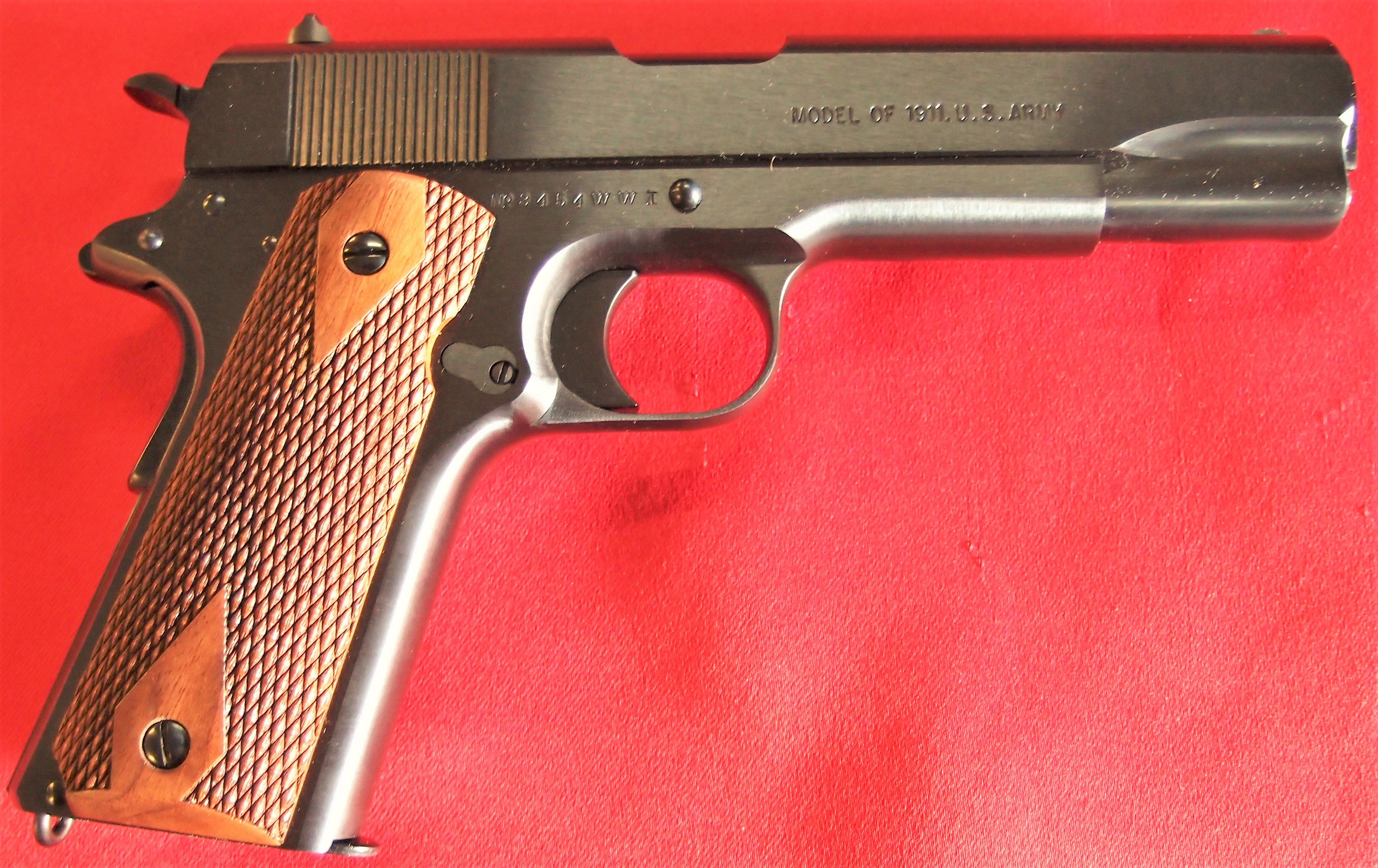 U.S.A. Colt 1911A1 Pistol - .45 Calibre Black Army Colt reproduction