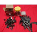 Bag of ammunition belt link, clips, shells & rifle parts