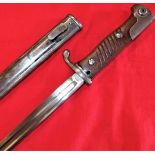 Pre WW1 era German Model 1898A Mauser Gewehr bayonet & scabbard