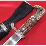 WW2 German Police parade bayonet with matching scabbard by Carl Eikhorn