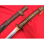 WW2 Japanese Army Officer’s Shin-Gunto sword & field used scabbard