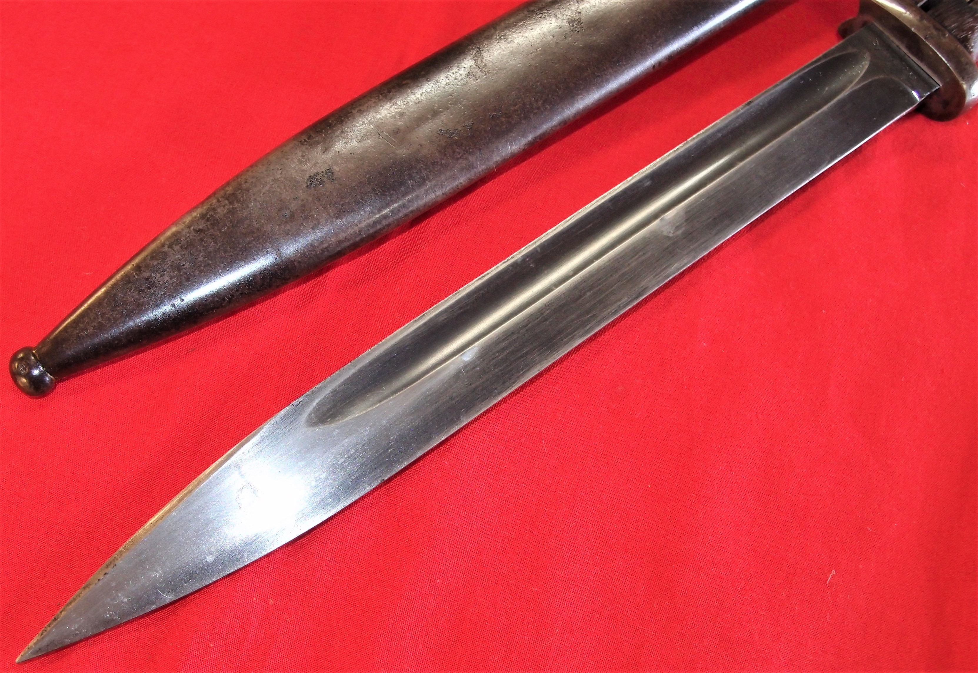 WW2 German K98 service bayonet, with matching numbered scabbard 1936 dated by Paul Weyersburg - Image 4 of 7