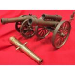 Metal desk military cannons (3)