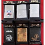 Lot 2 of U.S. Navy official Zippo Lighters (6)