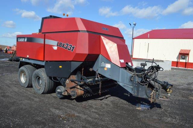 sales wheels j llc auto BALER, LAST BALE 331 CIH LBX TANDEM SQUARE BIG EJECT,
