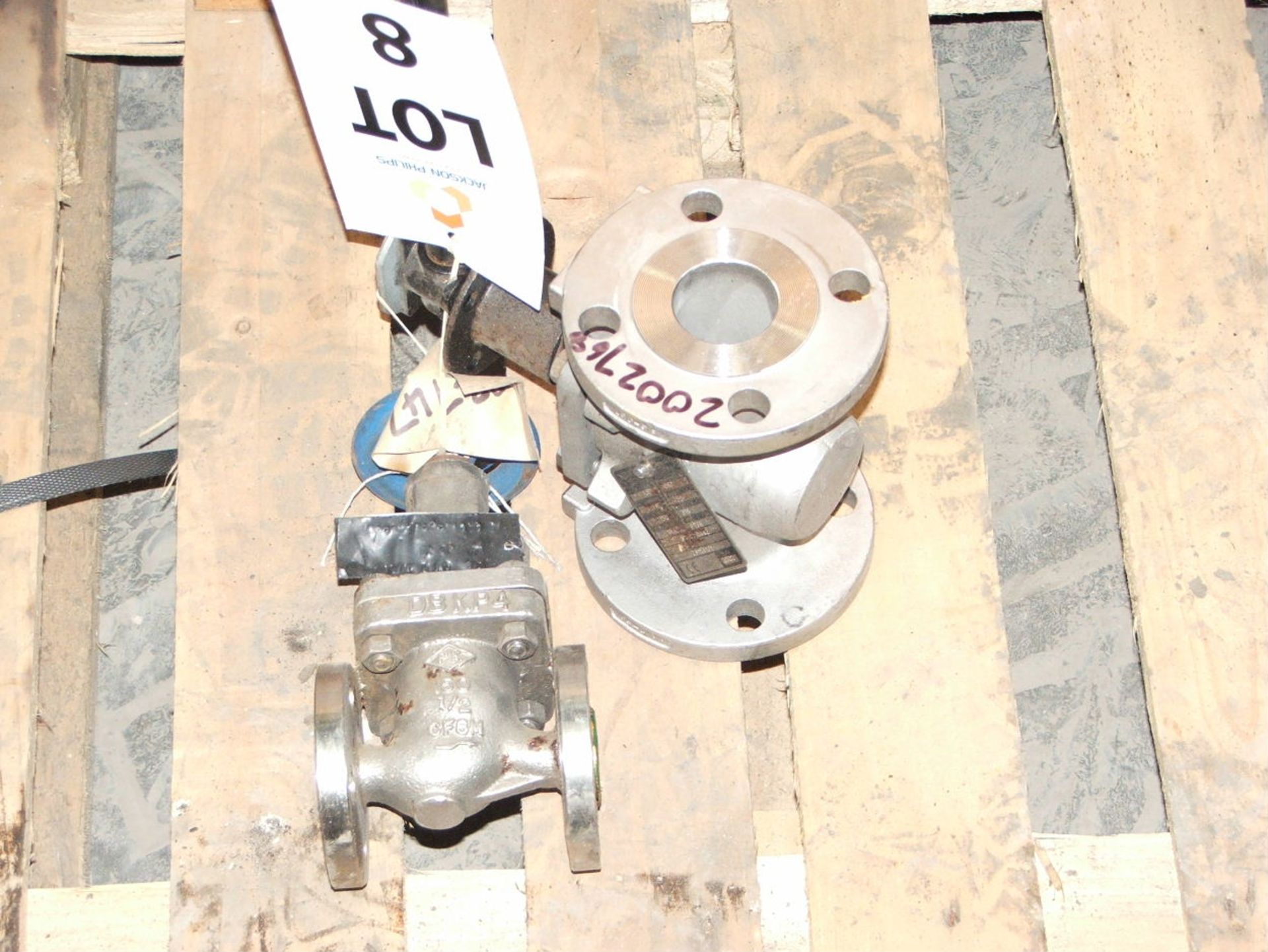 1 X 1" S/STEEL BALL VALVE & 1 X I/22 S/STEEL GATE VALVE - Image 2 of 2