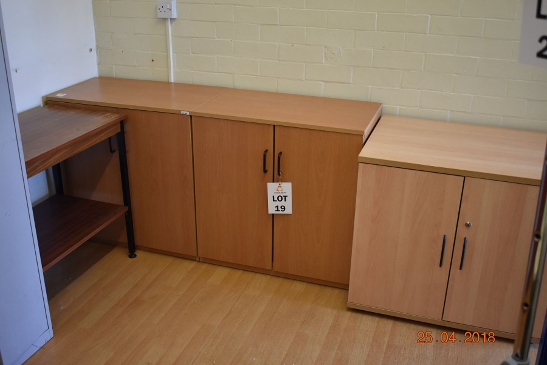 1 X METAL FILE CUPBOARD 930 X 460 X 1850 1 X STAFF LOCKER 300 X 460 X 1800 & 1 X WOODEN CUPBOARD 950