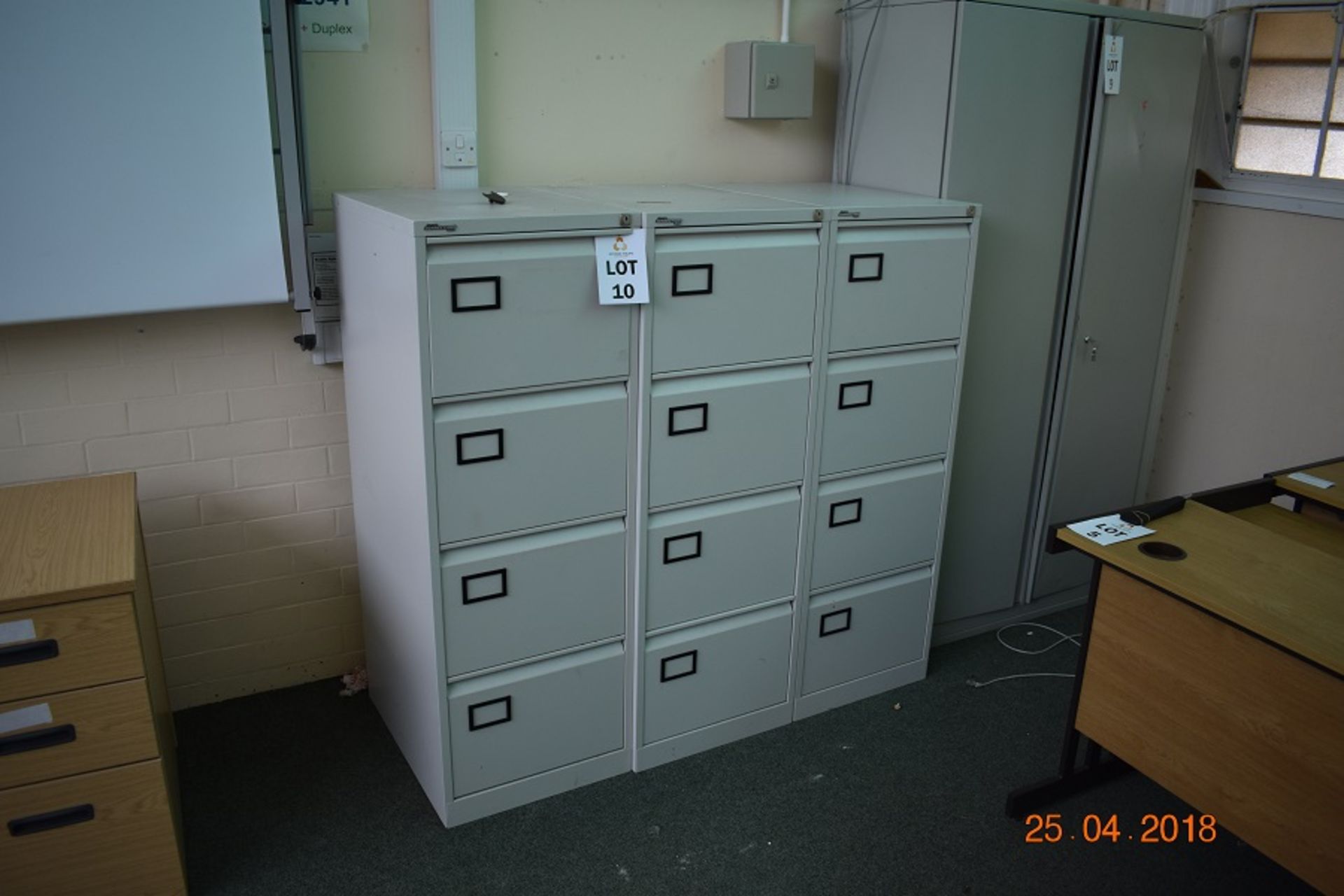 3 X 4 DRAWER METAL FILE CABINETS