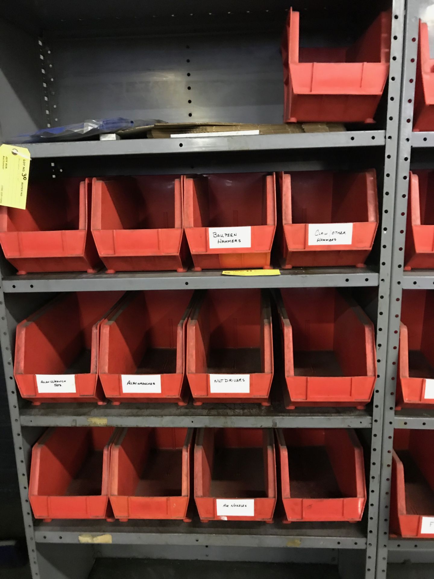 13 Red Plastic Bins - Image 3 of 3