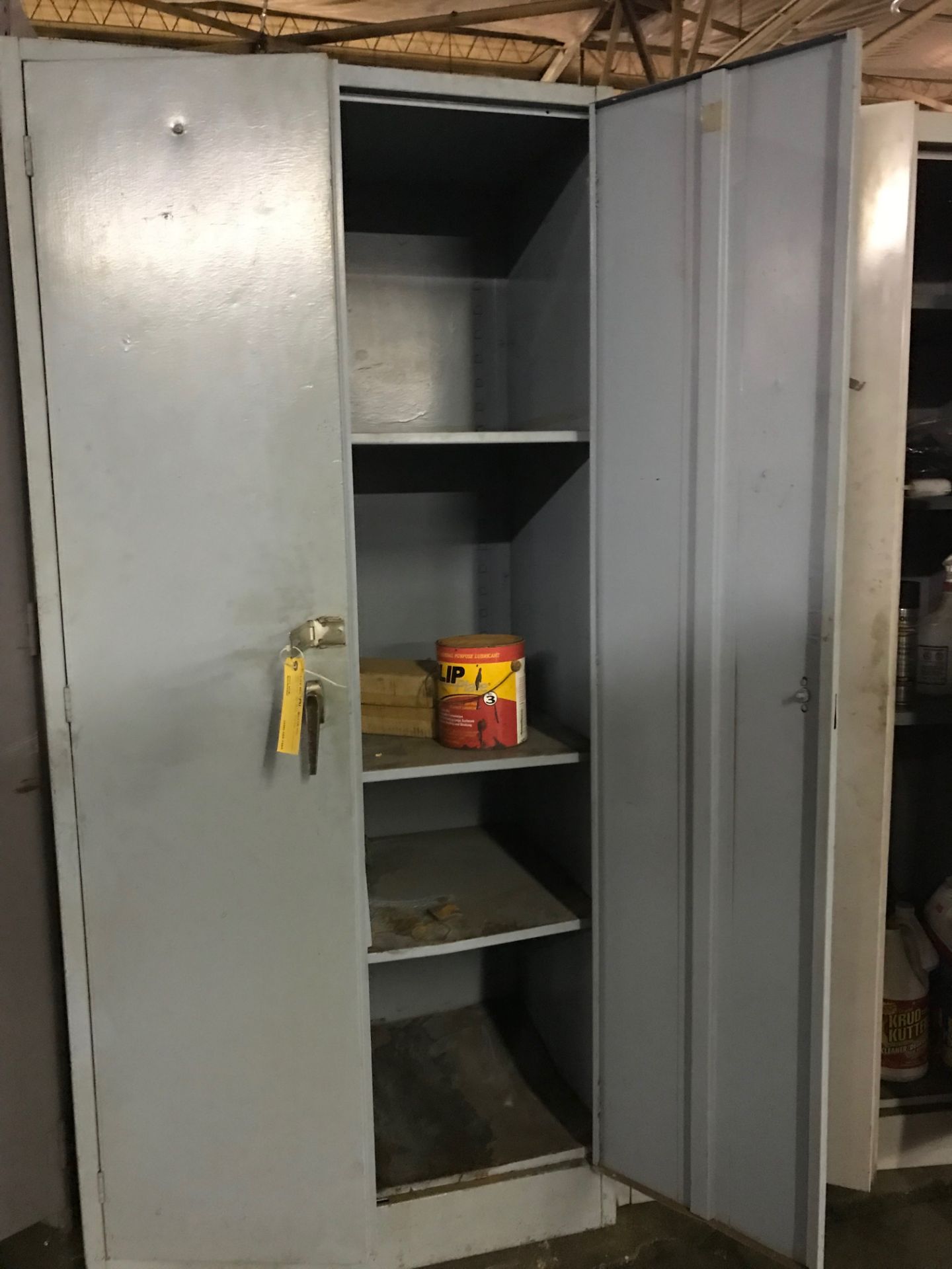 Metal 2 Door Cabinet and Contents