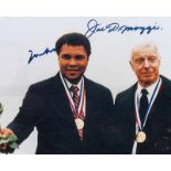 Living Legends. Muhammad Ali und Joe DiMaggio. Mit einer Farbphotographie, darauf die zwei