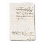 Sammlung Schädiger - - Ferdinand II., Kaiser. Schreiben an den Bürgermeister und Rat von Budweis mit