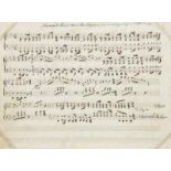 Ludwig van Beethoven - - Marcia in C-Moll. (Marcia de Luis van Beethofen). Notenhandschrift in