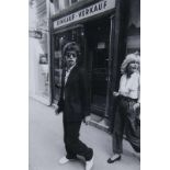 Mick Jagger in Wien. 1982. Pressephotographie. Silbergelatineabzug. 22,5 x 15 cm (Passepartout-