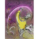 Chagall, Marc. (1887 Witebsk - 1985 St. Paul-de-Vence). L'ange a l'épée/Salomon. 2 Lithographien aus