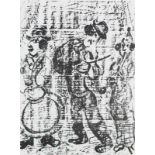 Chagall, Marc. (1887 Witebsk - 1985 St. Paul-de-Vence). Les musiciens vagabonds/Le couple à l'arbre.