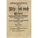 (Praetorius, Johannes). Philosophia colus oder Pfy, lose vieh der Weiber darinnen gleich hundert